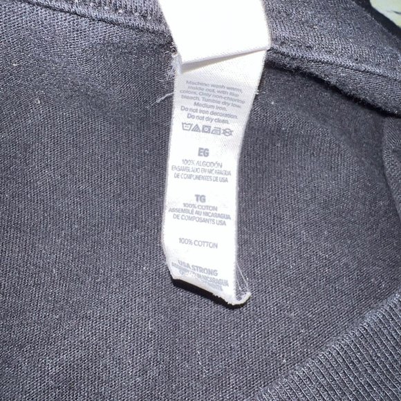 Mens Novelty Long Sleeve Christmas Tee T-shirt Size XL Black Swoller Express - Picture 5 of 5